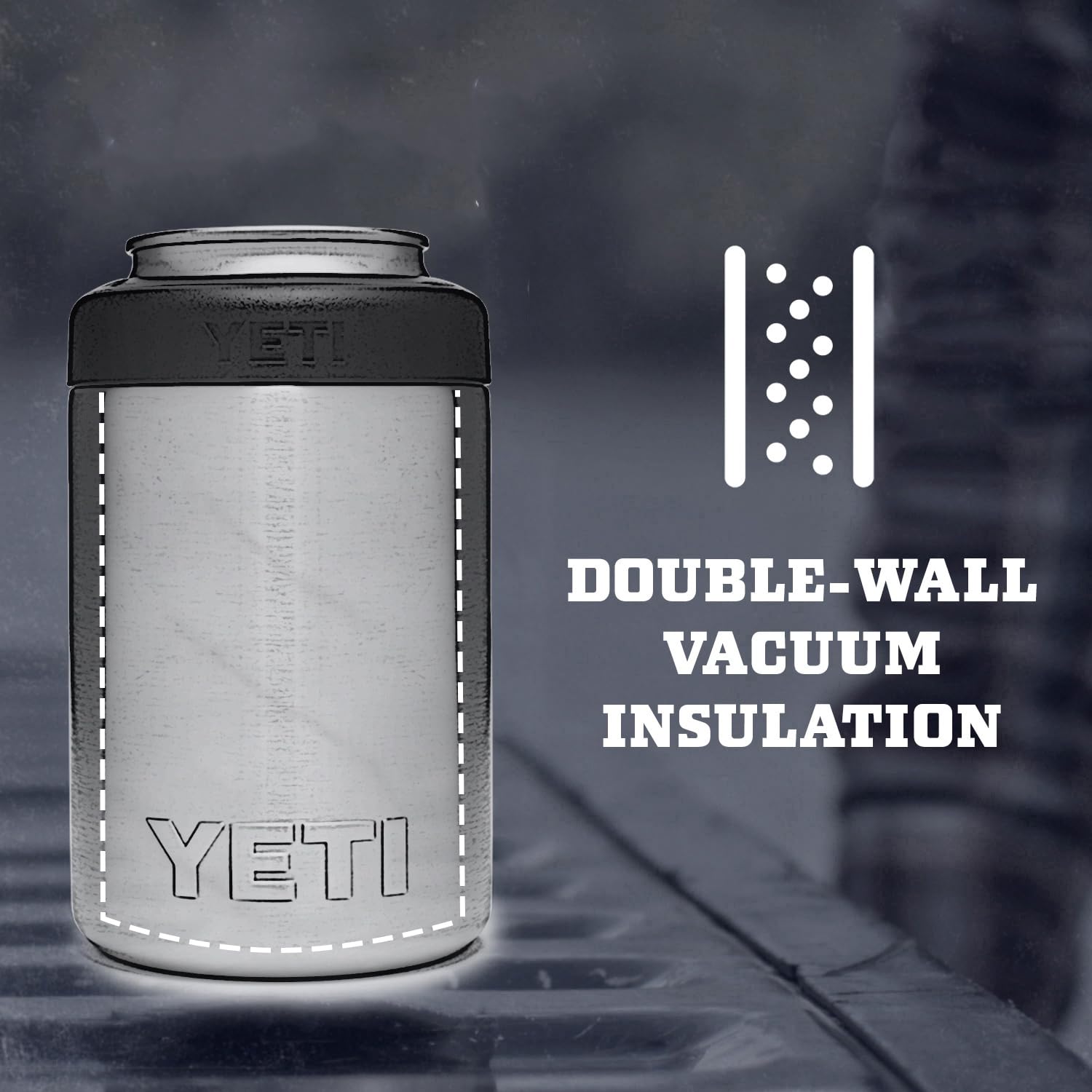 YETI Rambler Colster 2個セット グレー・ブルー Yeti Rambler Colster 2.0 Can Insulator - 12 oz/355 ml